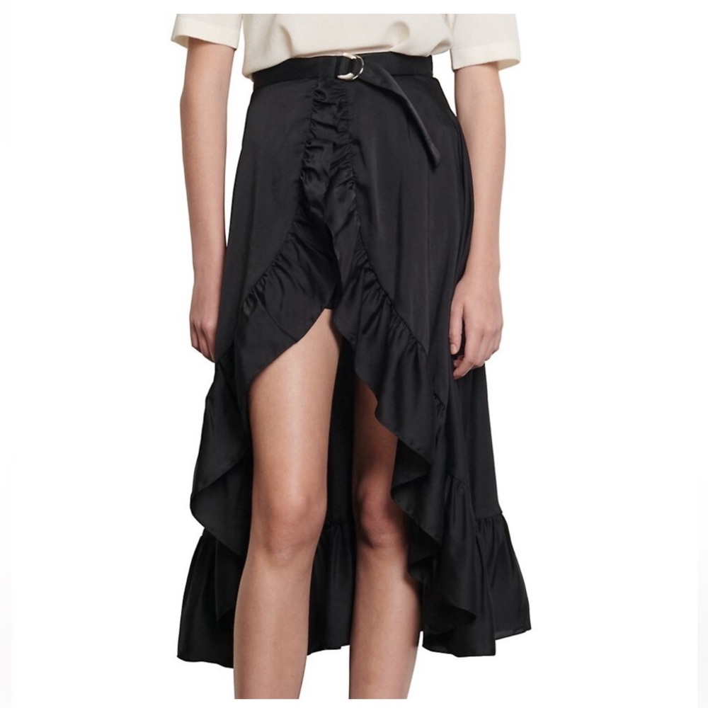 Sandro Paris Ilona Flowy Asymmetrical Skirt Women’s Size FR 3 (US 8)